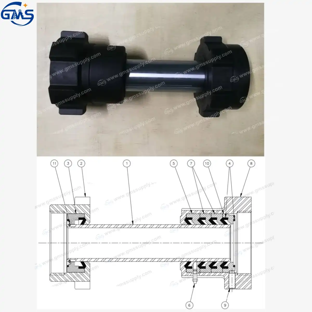 AY10031 Canrig wash pipe assy GMS