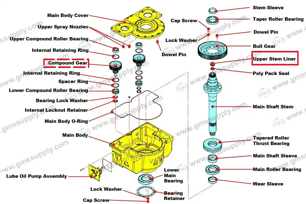 98290 NOV TDS-11 upper stem liner 98290 NOV TDS-11 upper stem liner