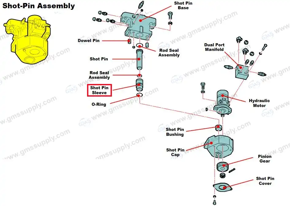 30151951 shot pin sleeve NOV Varco top drive 30151951 shot pin sleeve NOV Varco top drive