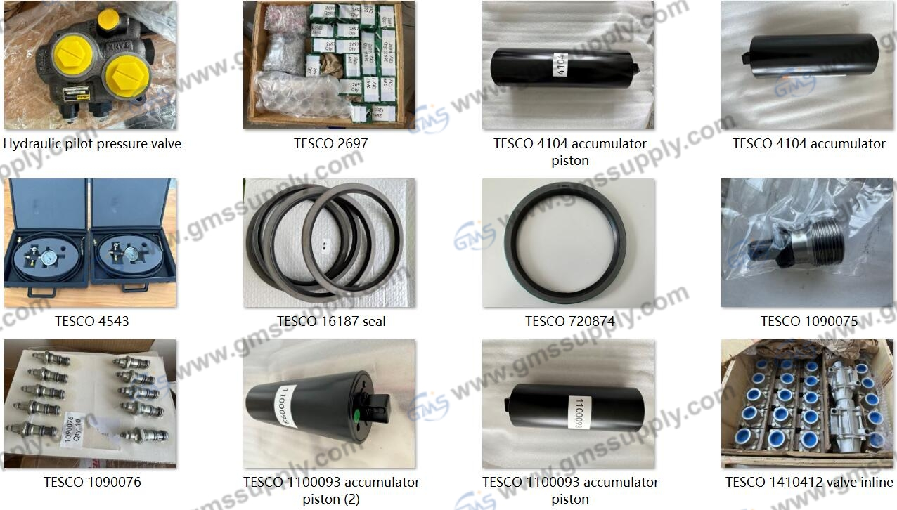 TESCO Top Drive Parts List
