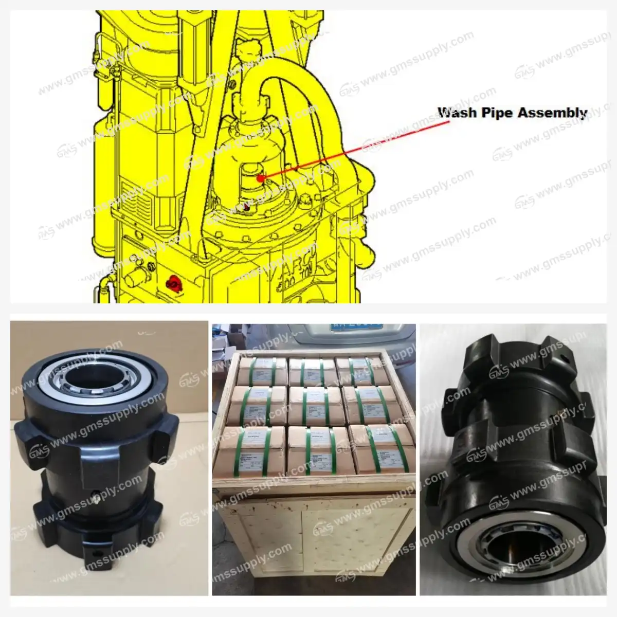 30123290 wash pipe assy TDS-11SA gmssupply.com 30123290 wash pipe assy TDS-11SA gmssupply.com