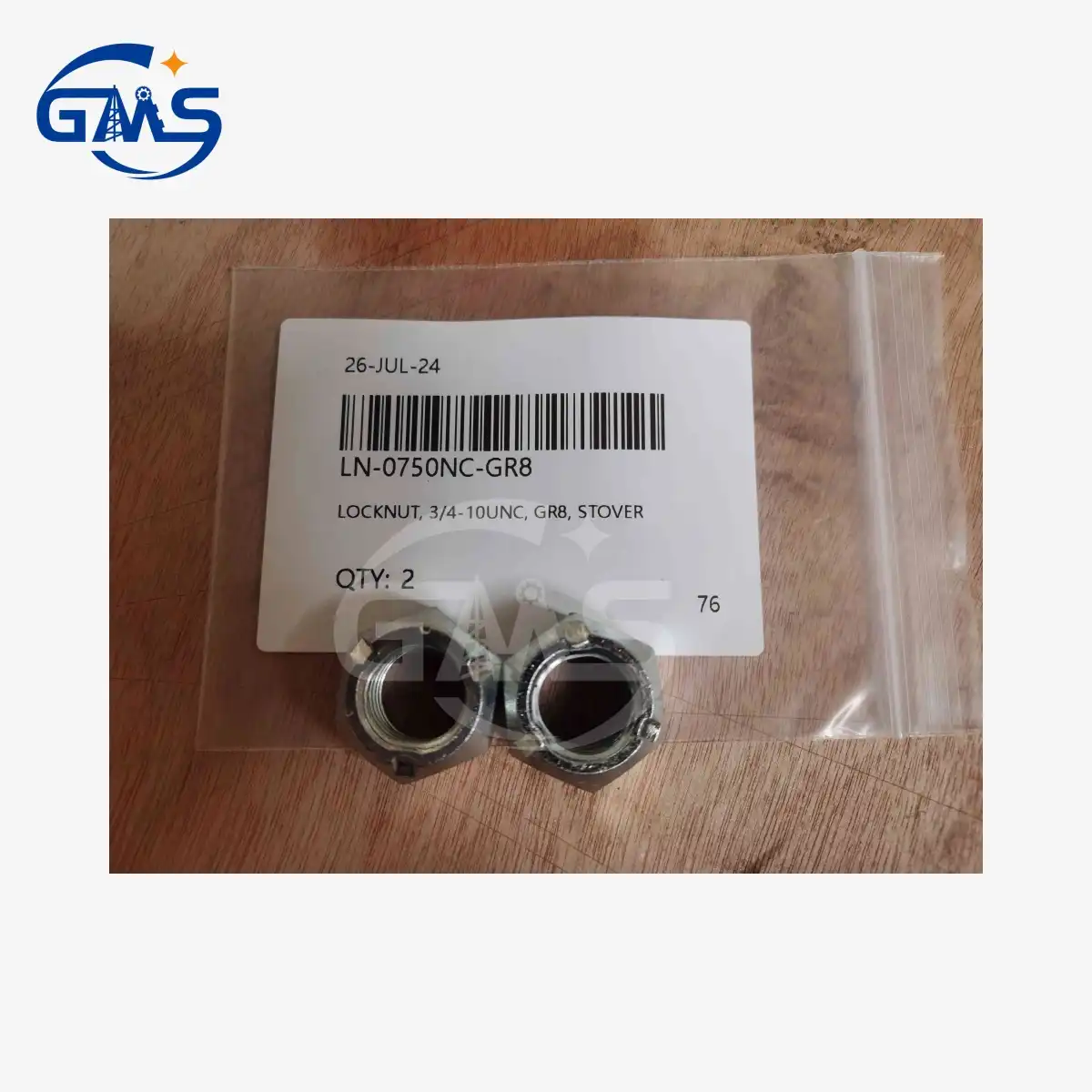 LOCKNUT, 3/4-10UNC, GR8, STOVER LN-0750NC-GR8