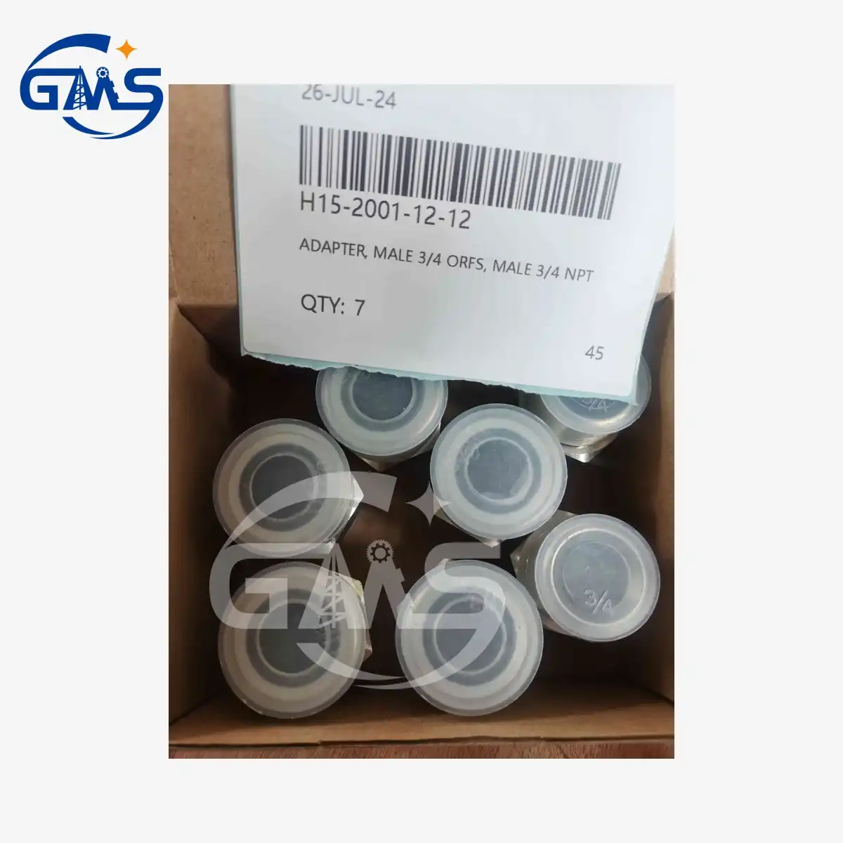 Adattatore, nipplo 3/4 ORFS nipplo 3/4 NPT H15-2001-12-12