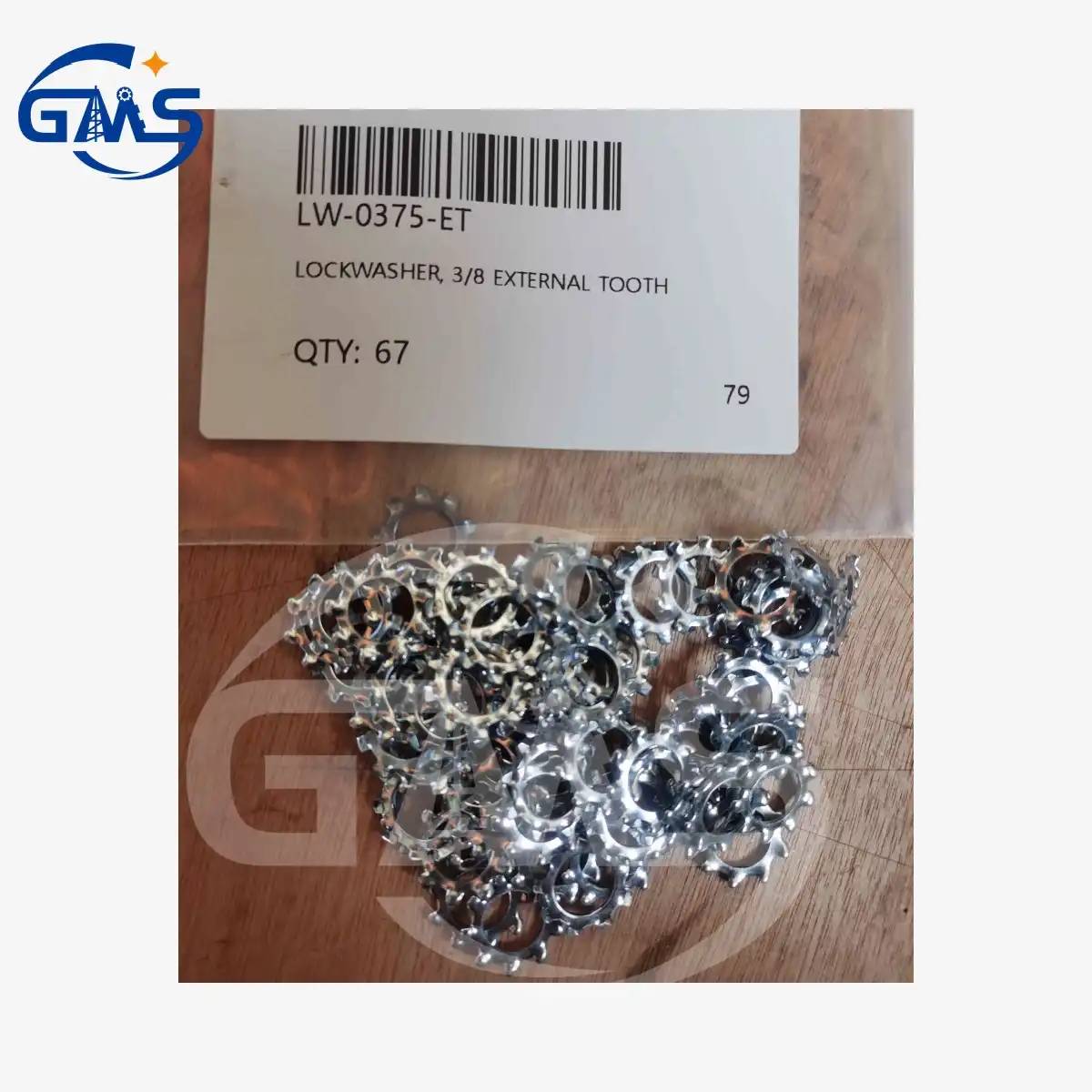 LOCKWASHER, 3/8 EXTERNAL TOOTH LW-0375-ET