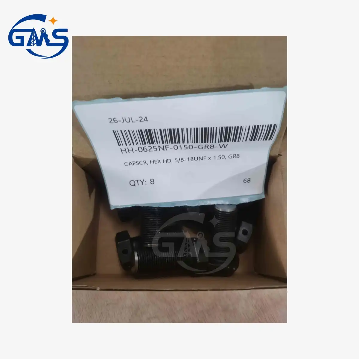 CAPSCR, HEX HD, 5/8-18UNF x 1.50, GR8 HH-0625NF-0150-GR8-W